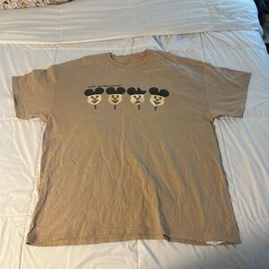 disney parks disney world mickey mouse ice cream bar vintage beige t-shirt